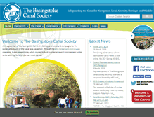 Tablet Screenshot of basingstoke-canal.org.uk